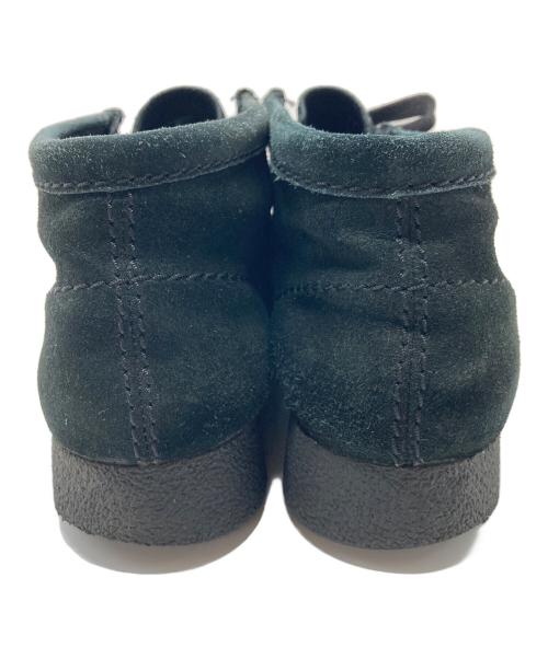 CLARKS（クラークス）CLARKS (クラークス) wallabee ワラビー　ワラビーブーツ　ショートブーツ　カモフラ　迷彩 ブラック サイズ:UK7の古着・服飾アイテム