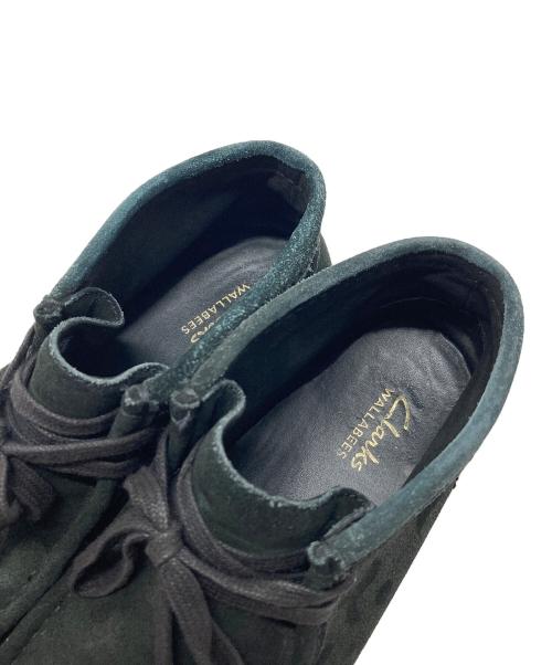 CLARKS（クラークス）CLARKS (クラークス) wallabee ワラビー　ワラビーブーツ　ショートブーツ　カモフラ　迷彩 ブラック サイズ:UK7の古着・服飾アイテム