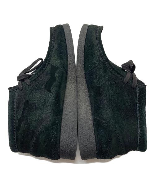 CLARKS（クラークス）CLARKS (クラークス) wallabee ワラビー　ワラビーブーツ　ショートブーツ　カモフラ　迷彩 ブラック サイズ:UK7の古着・服飾アイテム