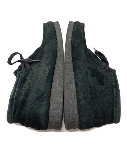 CLARKS（クラークス）CLARKS (クラークス) wallabee ワラビー　ワラビーブーツ　ショートブーツ　カモフラ　迷彩 ブラック サイズ:UK7の古着・服飾アイテム