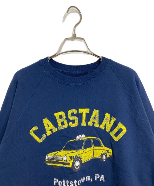 Spick and Span（スピックアンドスパン）Spick and Span (スピックアンドスパン) フロッキープリントスウェット　パイル　RIKA ABEコラボ ネイビー サイズ:FREEの古着・服飾アイテム