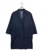 SLOBE IENAスローブ イエナ）の古着「HAMILTONダブルフェイスロングチェスターコート　アウター」｜ネイビー