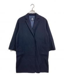 SLOBE IENA（スローブ イエナ）の古着「HAMILTONダブルフェイスロングチェスターコート　アウター」｜ネイビー