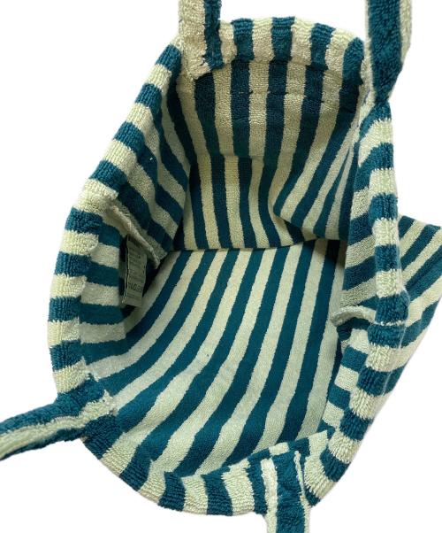 BONGUSTA（ボンガスタ）BONGUSTA (ボンガスタ) トートバッグ  NARAM STRIPED BAG グリーン サイズ:実寸参照の古着・服飾アイテム