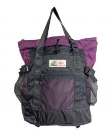 CARIBOU Mountaineering（カリブーマウンテインニアリング）の古着「リュック　ナイロンバッグ　ナイロンリュック　ソフトバッグ　スポーツ　アウトドア」｜パープル×ブラック