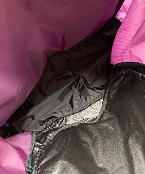 CARIBOU Mountaineering（カリブーマウンテインニアリング）Caribou Mountaineering (カリブーマウンテインニアリング) リュック　ナイロンバッグ　ナイロンリュック　ソフトバッグ　スポーツ　アウトドア パープル×ブラック サイズ:実寸参照の古着・服飾アイテム