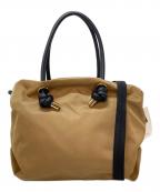 VIOLAd'OROヴィオラドーロ）の古着「ノットハンドルナイロントート　ハンドバッグ　ショルダーバッグ　2WAYバッグ　タグ付き」｜ブラウン