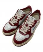 AUTRYオートリ―）の古着「MEDALIST LOW メダリスト ロー」｜ホワイト×レッド