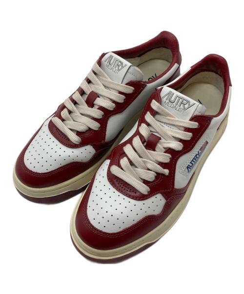 AUTRY（オートリ―）AUTRY (オートリ―) MEDALIST LOW メダリスト ロー  ホワイト×レッド サイズ:38の古着・服飾アイテム