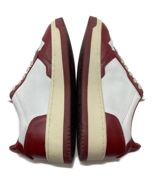 AUTRY（オートリ―）AUTRY (オートリ―) MEDALIST LOW メダリスト ロー  ホワイト×レッド サイズ:38の古着・服飾アイテム