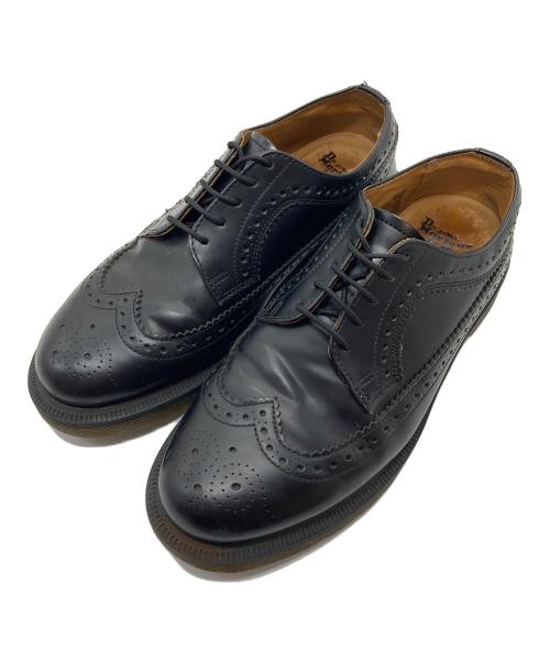 Dr.Martens（ドクターマーチン）Dr.Martens (ドクターマーチン) BROUGUE SHOE BLACK SMOOTH  ブローグシューズ ブラック スムース ブラック サイズ: UK6の古着・服飾アイテム