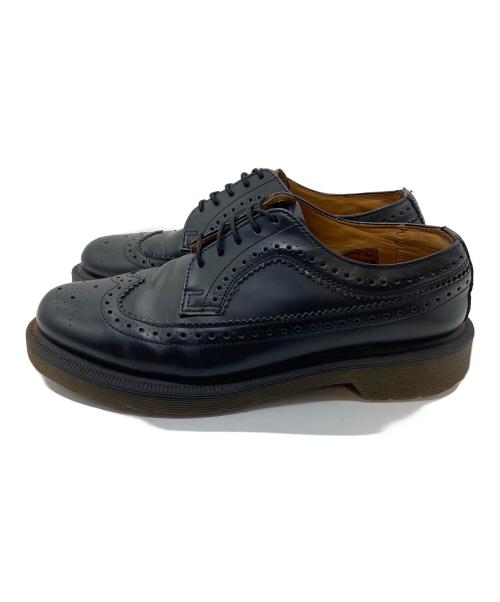 Dr.Martens（ドクターマーチン）Dr.Martens (ドクターマーチン) BROUGUE SHOE BLACK SMOOTH  ブローグシューズ ブラック スムース ブラック サイズ: UK6の古着・服飾アイテム