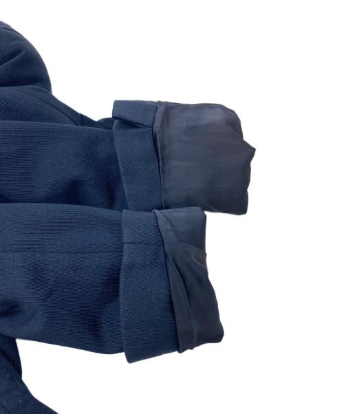 POLO RALPH LAUREN（ポロ・ラルフローレン）POLO RALPH LAUREN (ポロ・ラルフローレン) グログラントリム テリー ブレザー Grosgrain Trim Terry Blazer ネイビー×レッド サイズ:6の古着・服飾アイテム