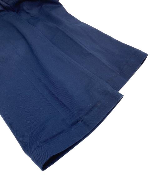 POLO RALPH LAUREN（ポロ・ラルフローレン）POLO RALPH LAUREN (ポロ・ラルフローレン) コットン ツイル ワイドレッグ パンツ ネイビー サイズ:6の古着・服飾アイテム