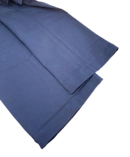 POLO RALPH LAUREN（ポロ・ラルフローレン）POLO RALPH LAUREN (ポロ・ラルフローレン) コットン ツイル ワイドレッグ パンツ ネイビー サイズ:6の古着・服飾アイテム