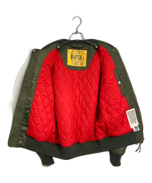 DIESEL（ディーゼル）DIESEL (ディーゼル) MA-1ジャケット　フライトジャケット オリーブ サイズ:Mの古着・服飾アイテム