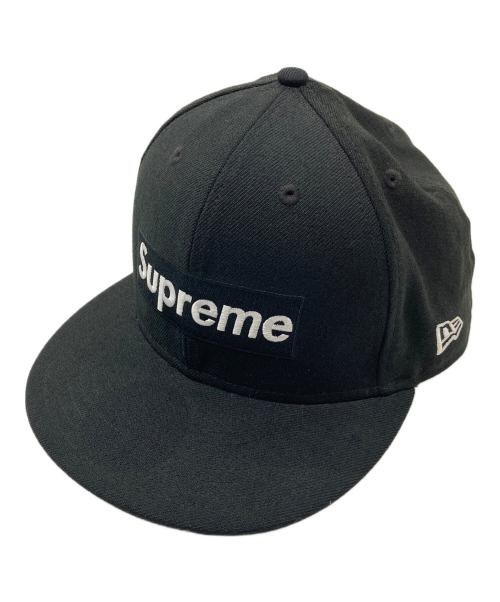 SUPREME（シュプリーム）Supreme (シュプリーム) New Era (ニューエラ) National Champions Box Logo  ナショナルチャンピオンシップ　ボックスロゴ　キャップ　ウールキャップ ブラック サイズ:7 3/4 61.5cmの古着・服飾アイテム