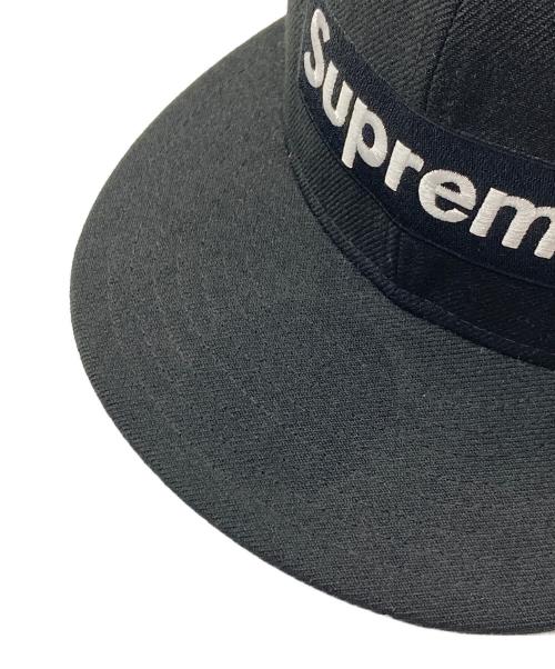 SUPREME（シュプリーム）Supreme (シュプリーム) New Era (ニューエラ) National Champions Box Logo  ナショナルチャンピオンシップ　ボックスロゴ　キャップ　ウールキャップ ブラック サイズ:7 3/4 61.5cmの古着・服飾アイテム