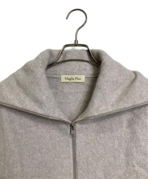 Maglia Plus（マリアプラス）Maglia plus (マリアプラス) フォックスウールハーフジップニットベスト グレー サイズ:FREEの古着・服飾アイテム
