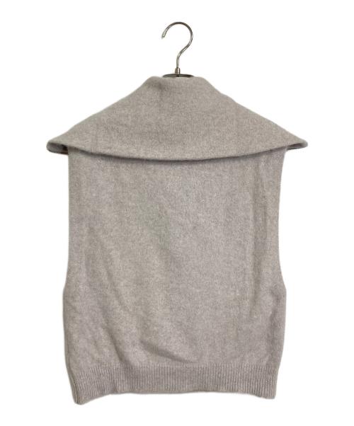 Maglia Plus（マリアプラス）Maglia plus (マリアプラス) フォックスウールハーフジップニットベスト グレー サイズ:FREEの古着・服飾アイテム