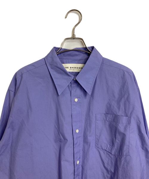 THE SHINZONE（ザ シンゾーン）THE SHINZONE (ザ シンゾーン) ショートシャツ　コットンシャツ　日本製 パープル サイズ:36の古着・服飾アイテム