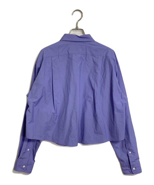 THE SHINZONE（ザ シンゾーン）THE SHINZONE (ザ シンゾーン) ショートシャツ　コットンシャツ　日本製 パープル サイズ:36の古着・服飾アイテム