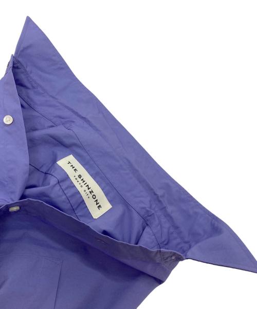 THE SHINZONE（ザ シンゾーン）THE SHINZONE (ザ シンゾーン) ショートシャツ　コットンシャツ　日本製 パープル サイズ:36の古着・服飾アイテム