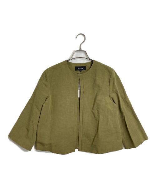 UNTITLED（アンタイトル）UNTITLED (アンタイトル) タイプライタージャケット　ノーカラージャケット オリーブ サイズ:1の古着・服飾アイテム