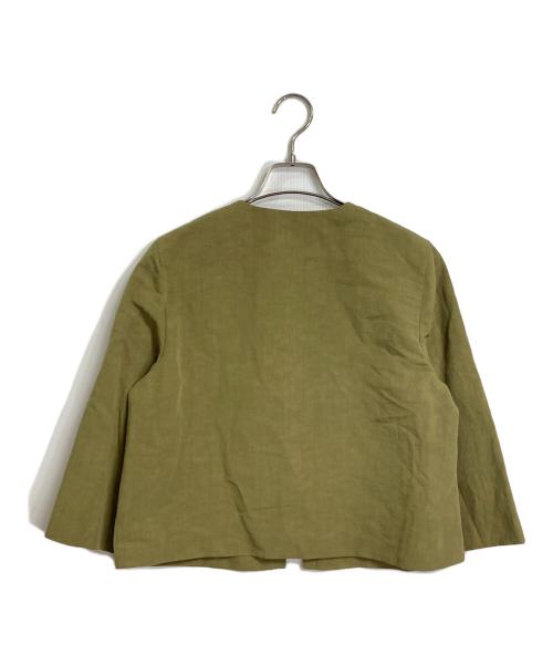 UNTITLED（アンタイトル）UNTITLED (アンタイトル) タイプライタージャケット　ノーカラージャケット オリーブ サイズ:1の古着・服飾アイテム
