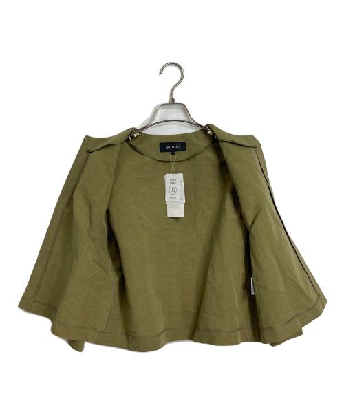 UNTITLED（アンタイトル）UNTITLED (アンタイトル) タイプライタージャケット　ノーカラージャケット オリーブ サイズ:1の古着・服飾アイテム