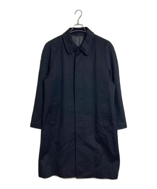 Yohji Yamamoto D’URBAN A.A.R（ヨウジヤマモトダーバンアール）Yohji Yamamoto D’URBAN A.A.R (ヨウジヤマモトダーバンアール) カシミヤステンカラーコート　ロングコート　アウター　 ブラック サイズ:Lの古着・服飾アイテム