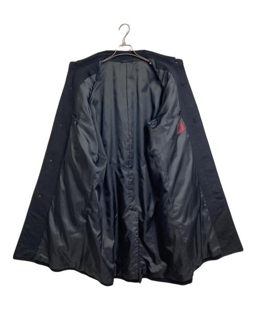 Yohji Yamamoto D’URBAN A.A.R（ヨウジヤマモトダーバンアール）Yohji Yamamoto D’URBAN A.A.R (ヨウジヤマモトダーバンアール) カシミヤステンカラーコート　ロングコート　アウター　 ブラック サイズ:Lの古着・服飾アイテム