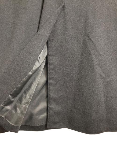 Yohji Yamamoto D’URBAN A.A.R（ヨウジヤマモトダーバンアール）Yohji Yamamoto D’URBAN A.A.R (ヨウジヤマモトダーバンアール) カシミヤステンカラーコート　ロングコート　アウター　 ブラック サイズ:Lの古着・服飾アイテム