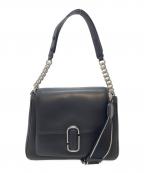 MARC JACOBSマークジェイコブズ）の古着「Jマークチェーンサッチェルバック　2WAYバッグ　ハンドバッグ　ショルダーバッグ」｜ブラック
