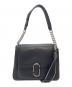 MARC JACOBS（マークジェイコブス）の古着「Jマークチェーンサッチェルバック　2WAYバッグ　ハンドバッグ　ショルダーバッグ」｜ブラック