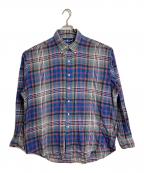 RALPH LAURENラルフローレン）の古着「【古着】ネルシャツ　チェックシャツ　オーバーサイズ　ポニー刺繍」｜マルチカラー