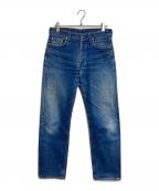 LEVI'Sリーバイス）の古着「【古着】90's 501デニムパンツ　ボタン裏555 BIGE バレンシア工場製　90年代　USA製」｜ブルー