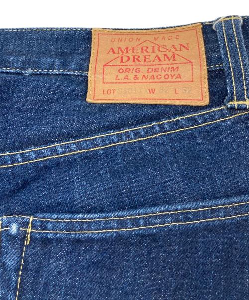 AMERICAN DREAM（アメリカンドリーム）AMERICAN DREAM (アメリカンドリーム) デニムパンツ　5ポケット インディゴ サイズ:W32 L32の古着・服飾アイテム