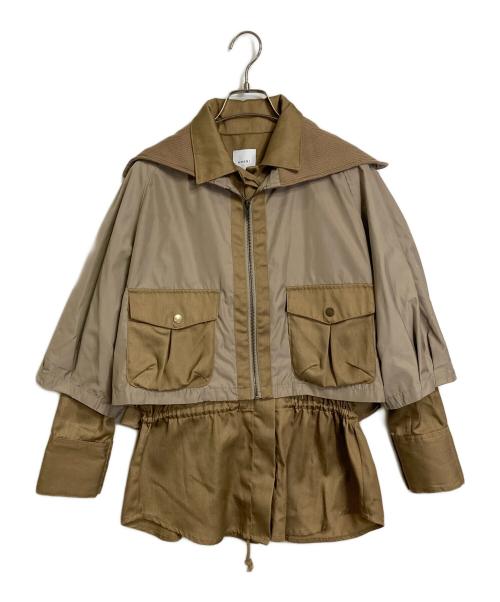 Ameri（アメリ）AMERI (アメリ) 3WAY　JUMBLE MILITARY JACKET  ベージュ サイズ:FREEの古着・服飾アイテム