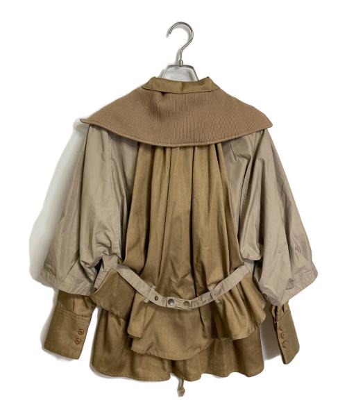 Ameri（アメリ）AMERI (アメリ) 3WAY　JUMBLE MILITARY JACKET  ベージュ サイズ:FREEの古着・服飾アイテム