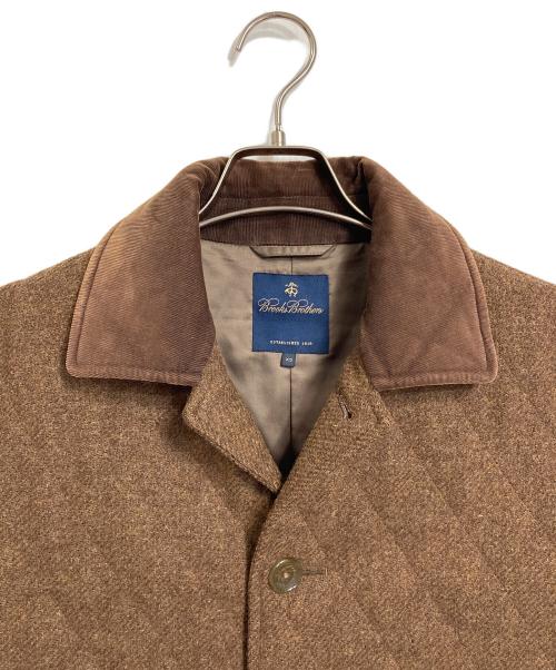 BROOKS BROTHERS（ブルックスブラザーズ）BROOKS BROTHERS (ブルックスブラザーズ) キルティングジャケット　アウター　中綿ジャケット　MOON社製 ブラウン サイズ:XSの古着・服飾アイテム
