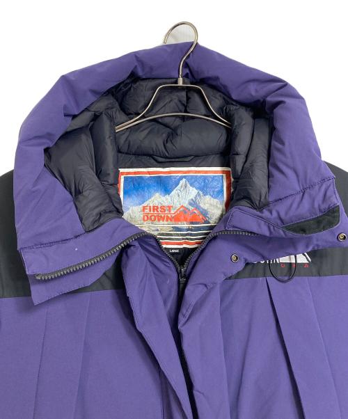 FIRST DOWN（ファーストダウン）FIRST DOWN (ファーストダウン) ダウンジャケット　アウター　スポーツ　アウトドア パープル サイズ:Lの古着・服飾アイテム