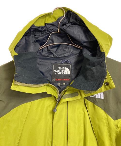 THE NORTH FACE（ザ ノース フェイス）THE NORTH FACE (ザ ノース フェイス) SUMMIT SERIES サミットシリーズ GORE-TEXゴアテックス マウンテンパーカー ジャケット　スポーツ　アウトドア グリーン×カーキ サイズ:Mの古着・服飾アイテム
