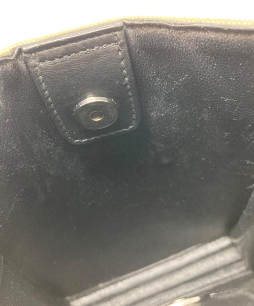 JIL SANDER（ジルサンダー）JIL SANDER (ジルサンダー) ミニロゴ キャンバス ショルダーバッグ TANGLE ミニバッグ ベージュ×ブラック サイズ:実寸参照の古着・服飾アイテム