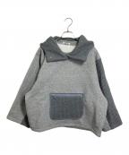 HERFEEハーフィー）の古着「QUILTING SWEAT PARKA キルティングパーカー」｜グレー