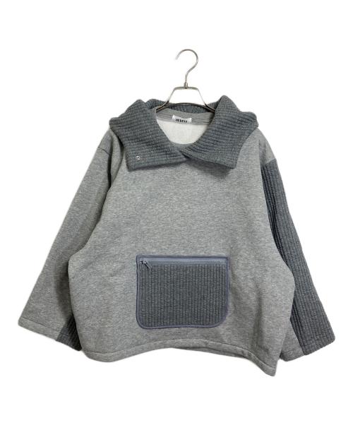 HERFEE（ハーフィー）HERFEE (ハーフィー) QUILTING SWEAT PARKA キルティングパーカー グレー サイズ:FREEの古着・服飾アイテム