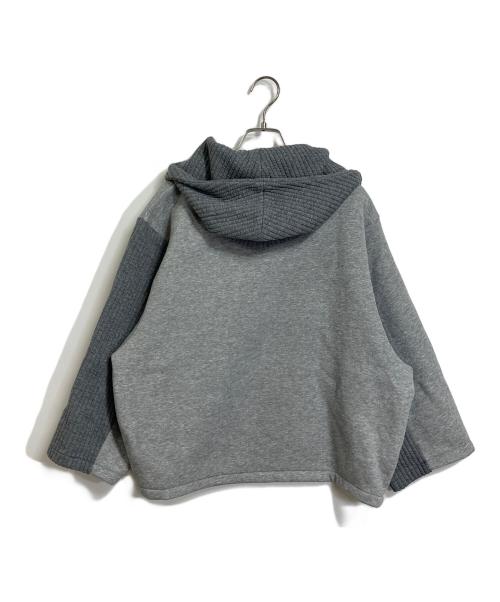 HERFEE（ハーフィー）HERFEE (ハーフィー) QUILTING SWEAT PARKA キルティングパーカー グレー サイズ:FREEの古着・服飾アイテム