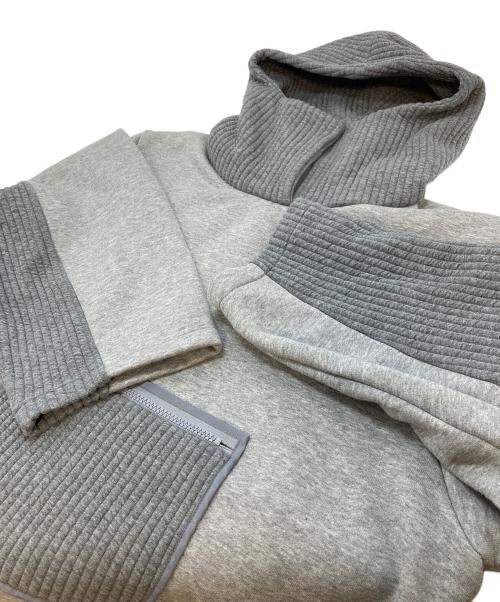 HERFEE（ハーフィー）HERFEE (ハーフィー) QUILTING SWEAT PARKA キルティングパーカー グレー サイズ:FREEの古着・服飾アイテム