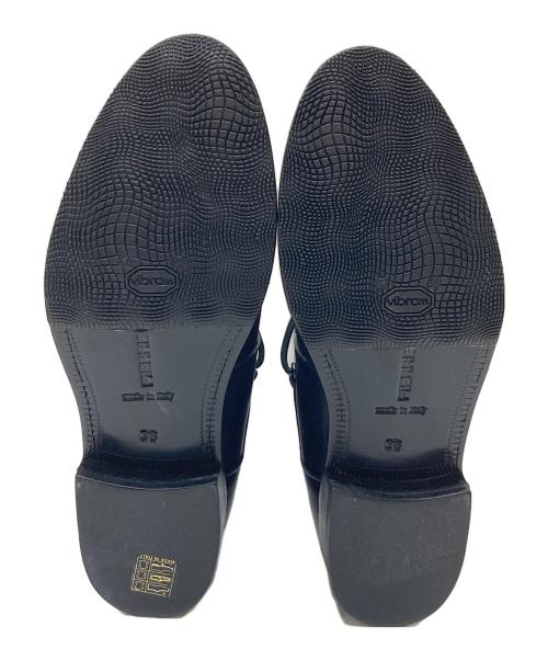 PIERRE HARDY（ピエールアルディ）PIERRE HARDY (ピエールアルディ) ベルトデザインレザーロングブーツ　ロングブーツ　レザーブーツ　イタリア製 ブラック サイズ:36の古着・服飾アイテム