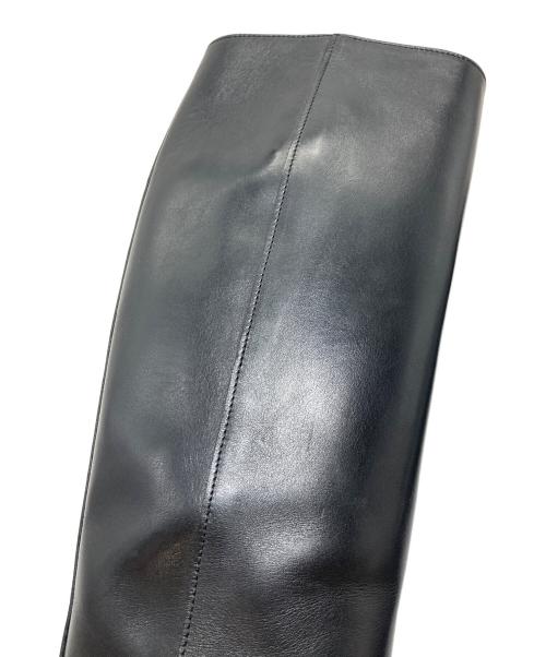 PIERRE HARDY（ピエールアルディ）PIERRE HARDY (ピエールアルディ) ベルトデザインレザーロングブーツ　ロングブーツ　レザーブーツ　イタリア製 ブラック サイズ:36の古着・服飾アイテム